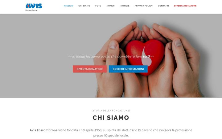 Skjámynd af avisfossombrone.org