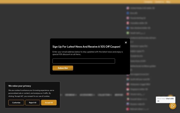 Screenshot of avishcreations.co.uk