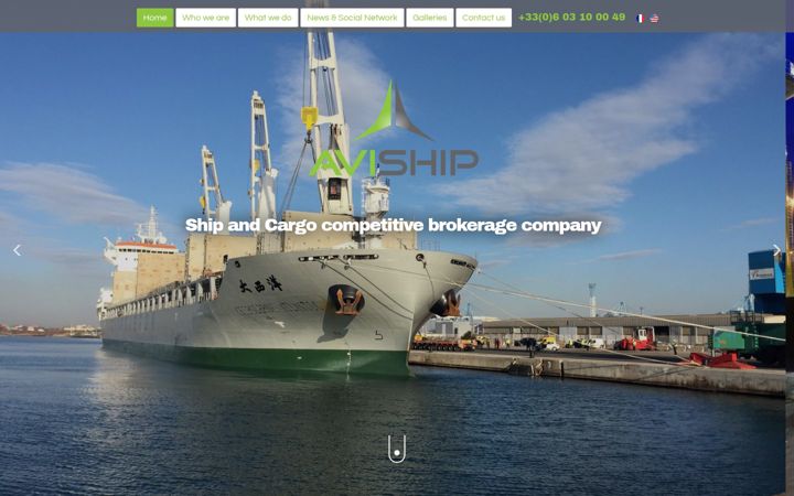 Screenshot of aviship.com