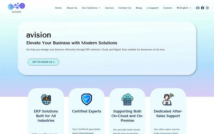 Screenshot of avision.co.th