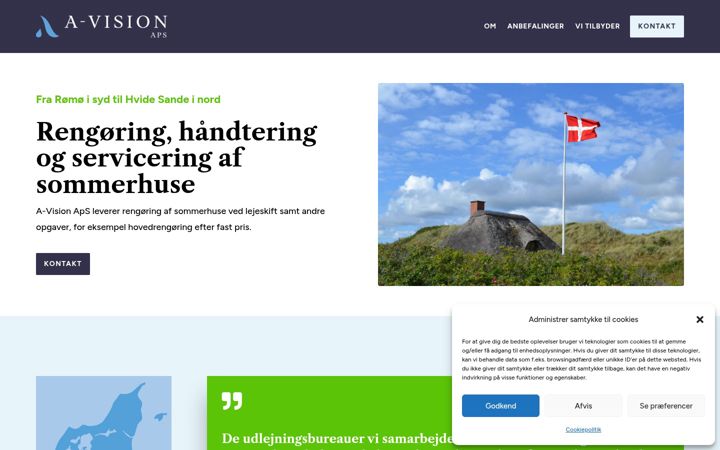 Screenshot of avisionaps.dk