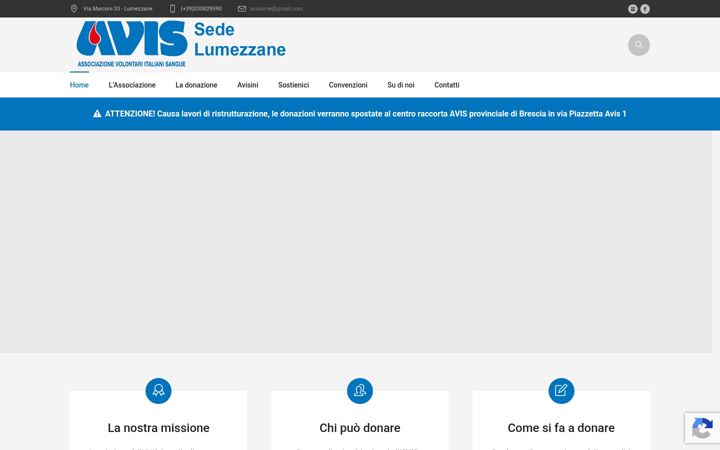 Screenshot of avislumezzane.it