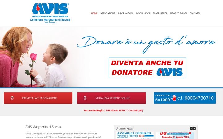 Screenshot of avismargherita.it