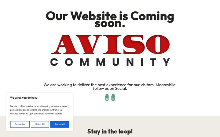 Screenshot of avisocommunity.com