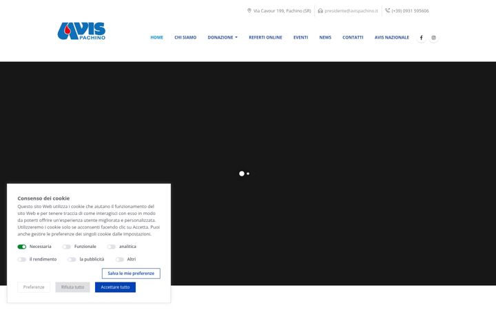 Screenshot of avispachino.it