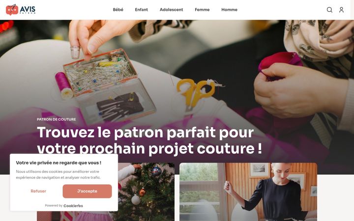 Screenshot of avispatron.fr