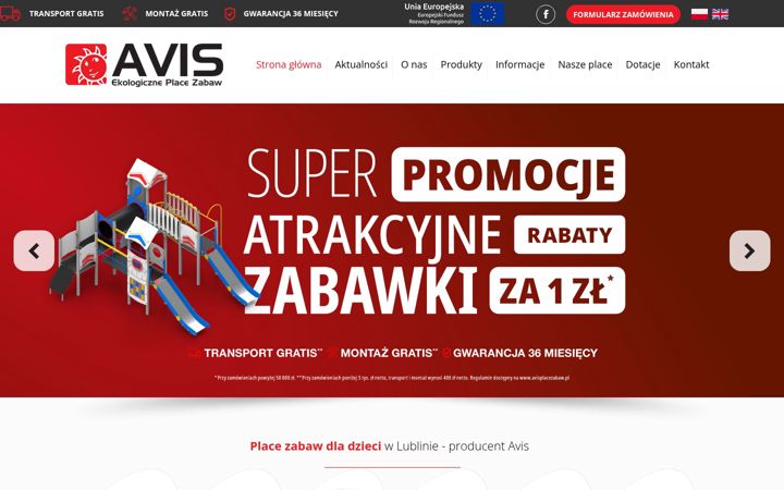 Screenshot of avisplacezabaw.pl