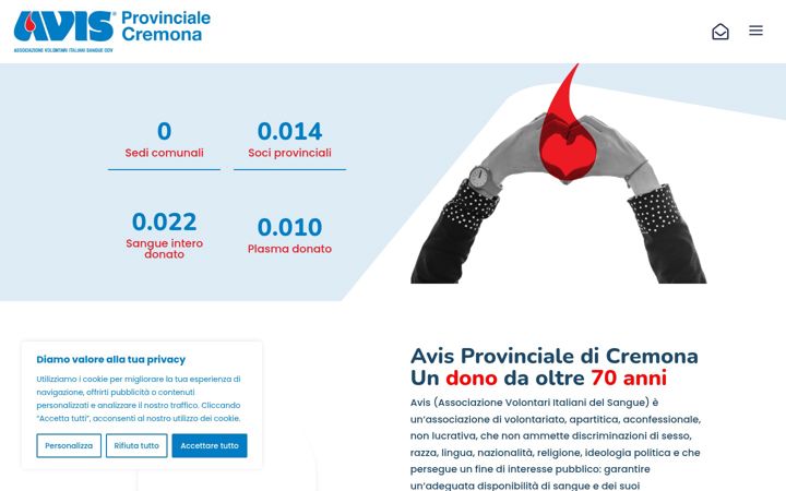Ekrano kopija avisprovincialecremona.it