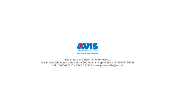 Screenshot of avisprovincialeroma.net