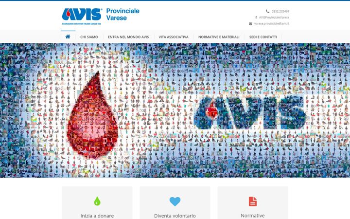 Ekrano kopija avisprovincialevarese.it
