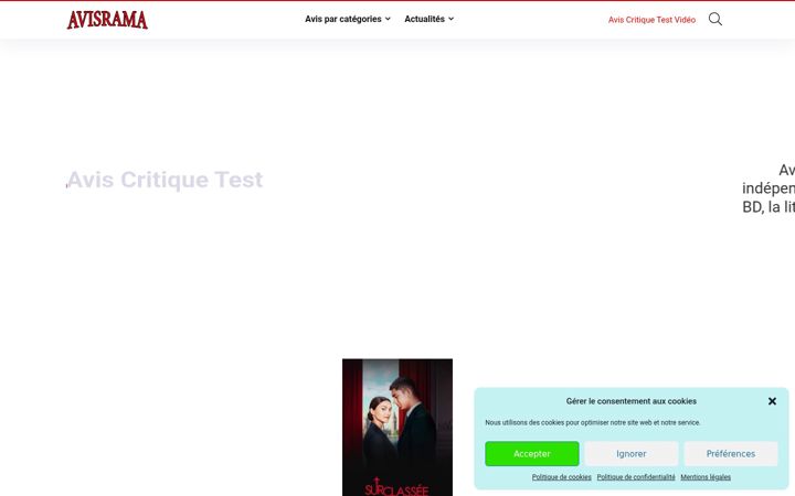 Screenshot of avisrama.fr