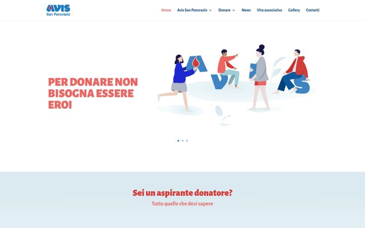 Screenshot of avissanpancrazio.it