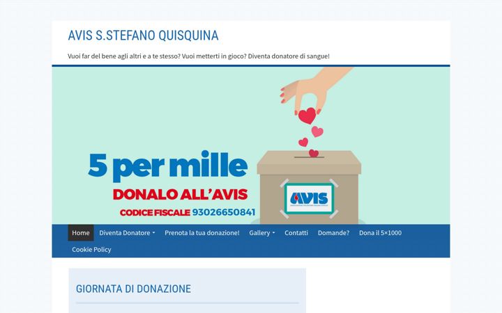 Screenshot of avissantostefano.it