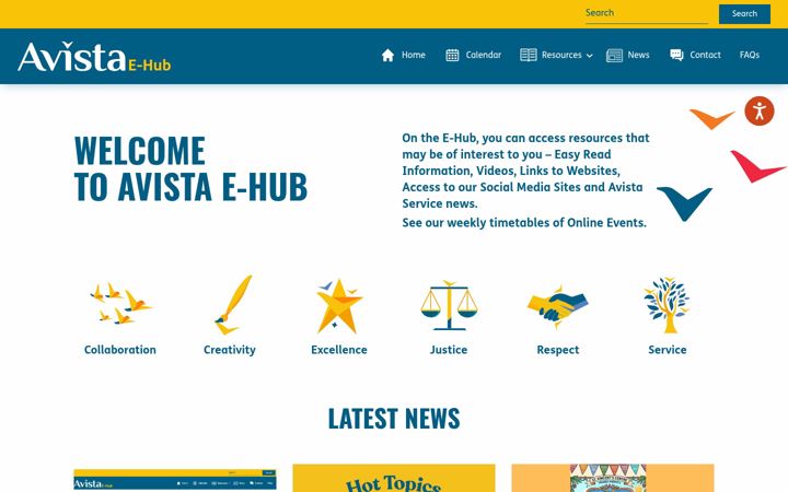 Screenshot of avistaehub.ie