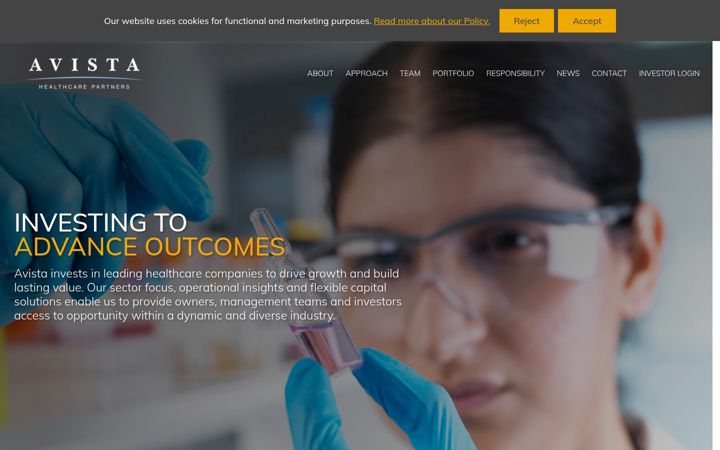 Screenshot of avistahealthcare.com
