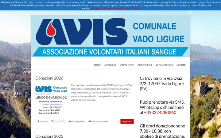 Screenshot of avisvado.it
