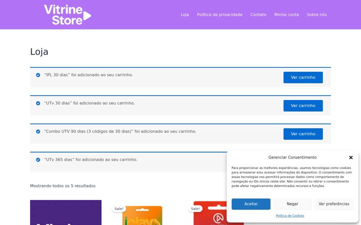 Screenshot of avitrine.store