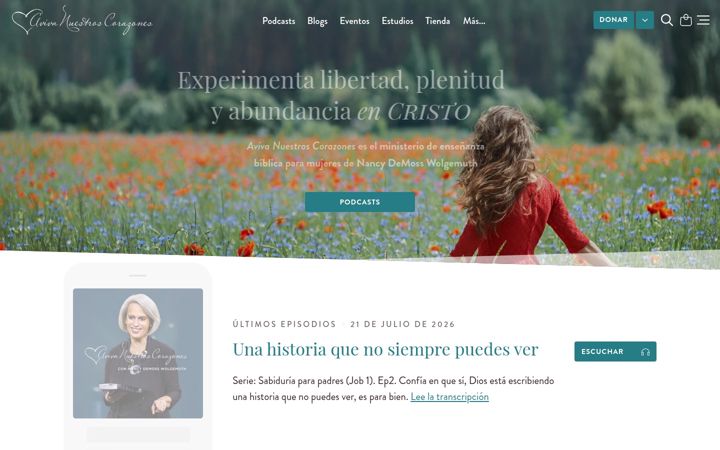 Screenshot του avivanuestroscorazones.com