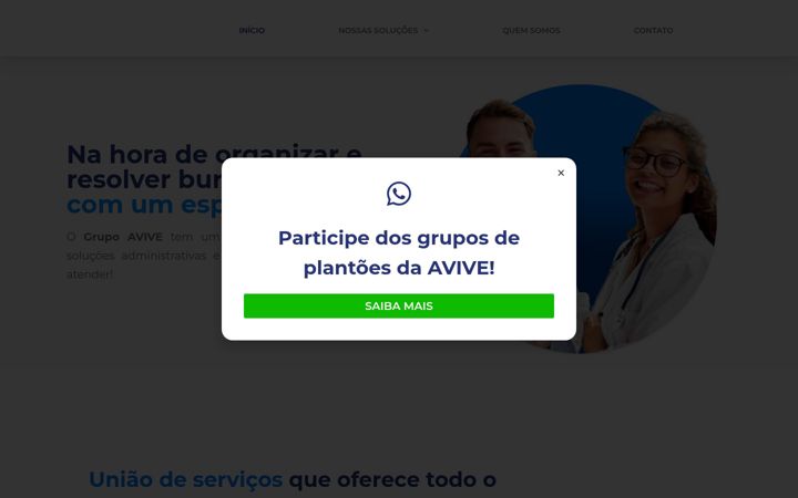 Screenshot of avive.srv.br