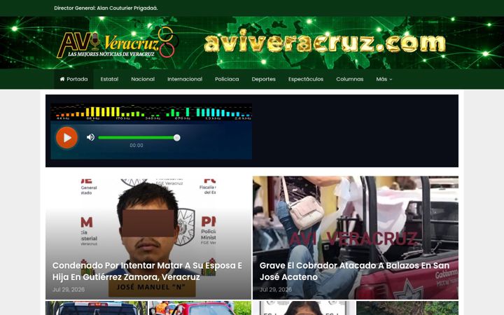 Screenshot of aviveracruz.com