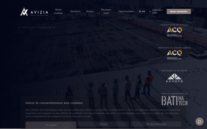 Screenshot of avizia.ca