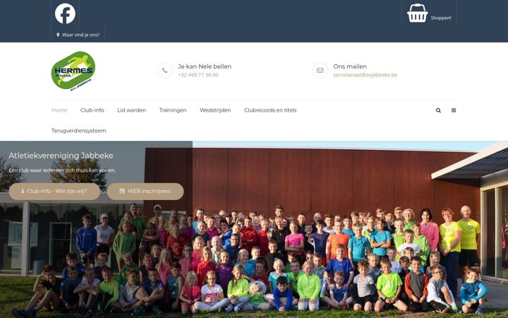 Screenshot of avjabbeke.be
