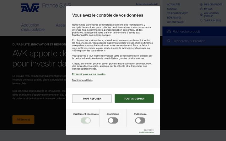 Screenshot of avk.fr