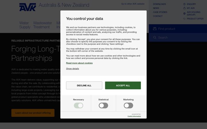Skjámynd af avkcivil.com.au
