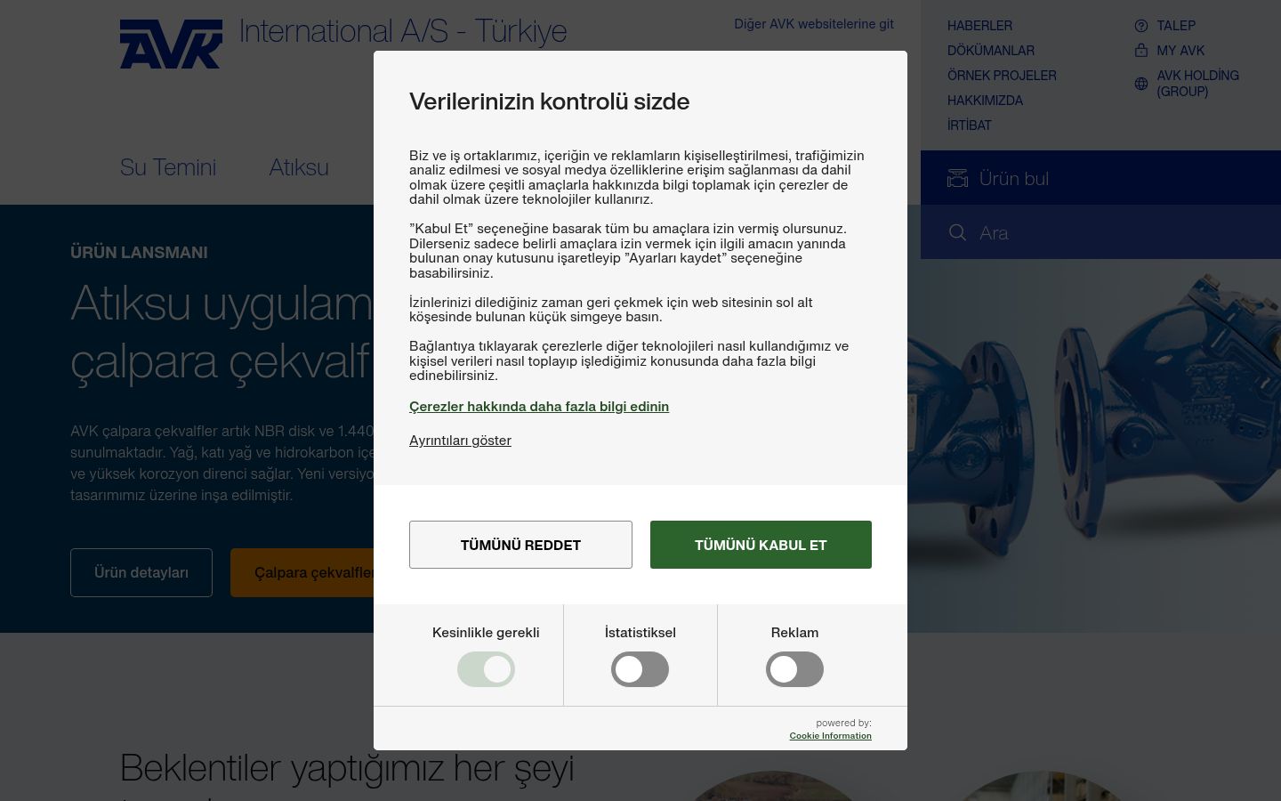 Snímek obrazovky baneru souhlasu zobrazeného před jakoukoli interakcí