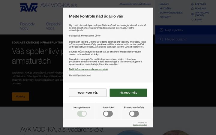 Screenshot ta' avkvodka.cz