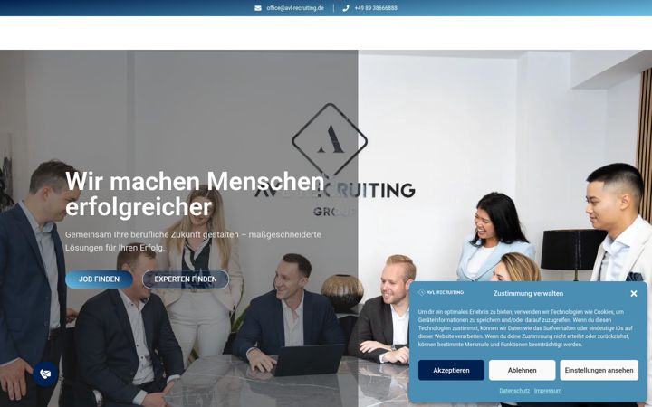 Screenshot of avl-recruiting.de