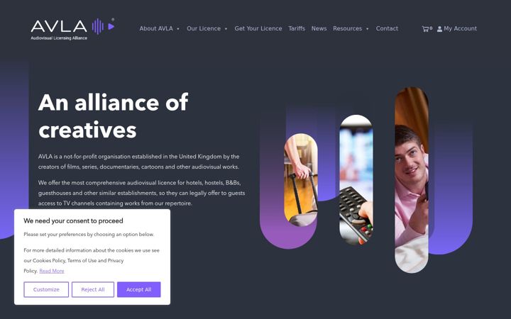 Screenshot of avla.uk