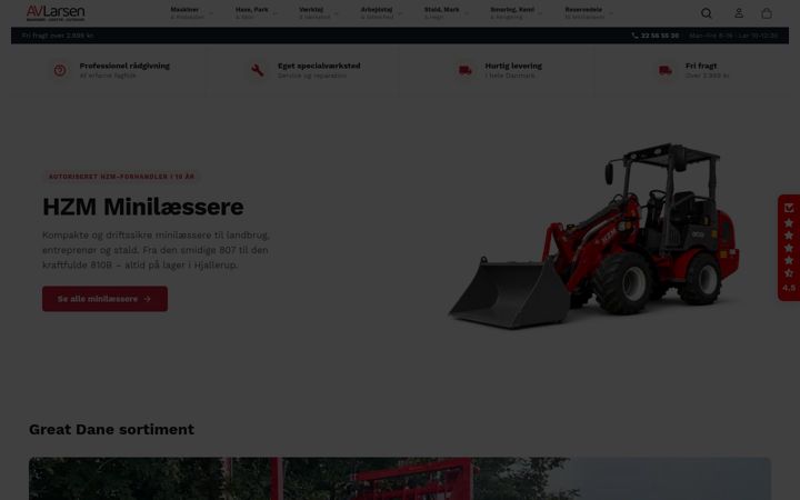 Screenshot of avlarsen.dk