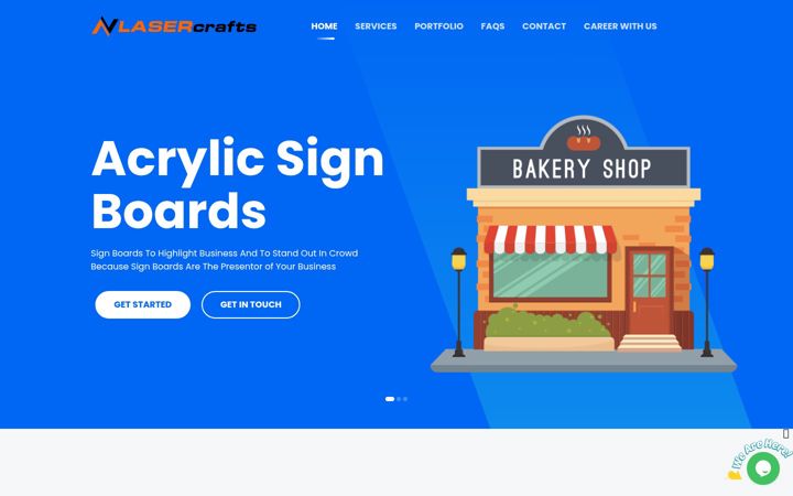 Screenshot of avlasercrafts.com