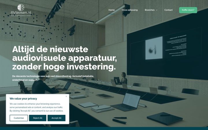 Screenshot of avleasen.nl