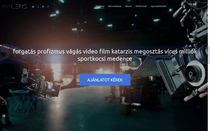 Screenshot of avlens.hu