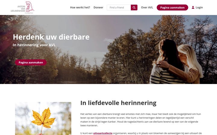 Captură de ecran a avlfoundation-inherinnering.nl