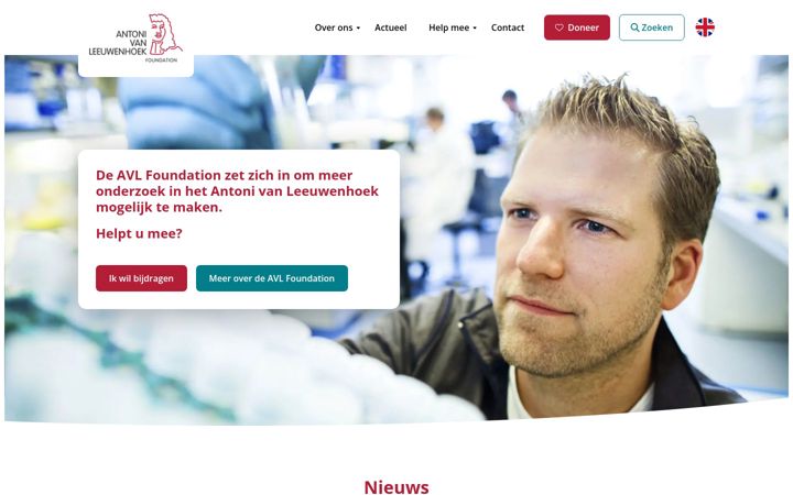 Screenshot of avlfoundation.nl
