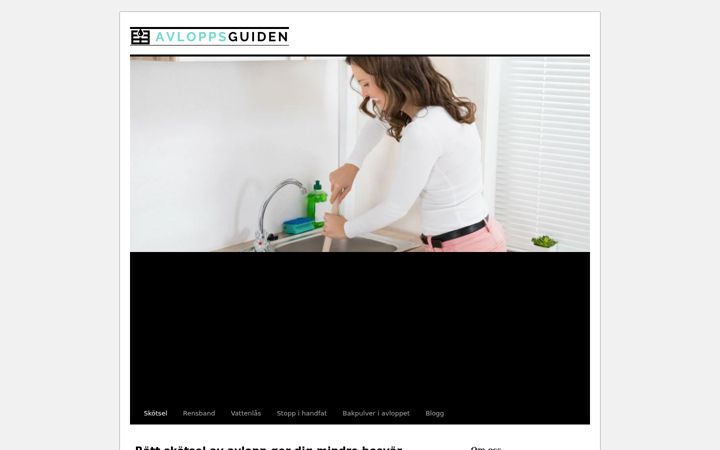 Screenshot of avloppsguiden.org