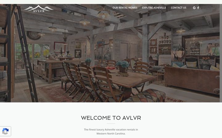 Screenshot of avlvacationrentals.com