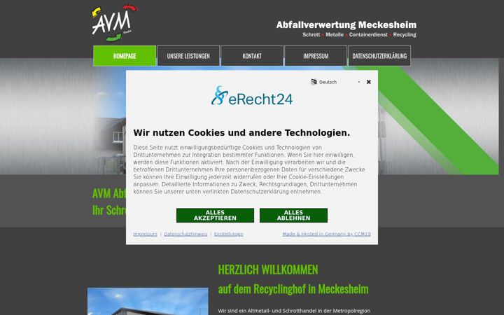 Screenshot of avm-meckesheim.de