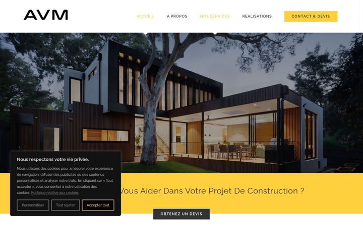 Screenshot of avm.construction
