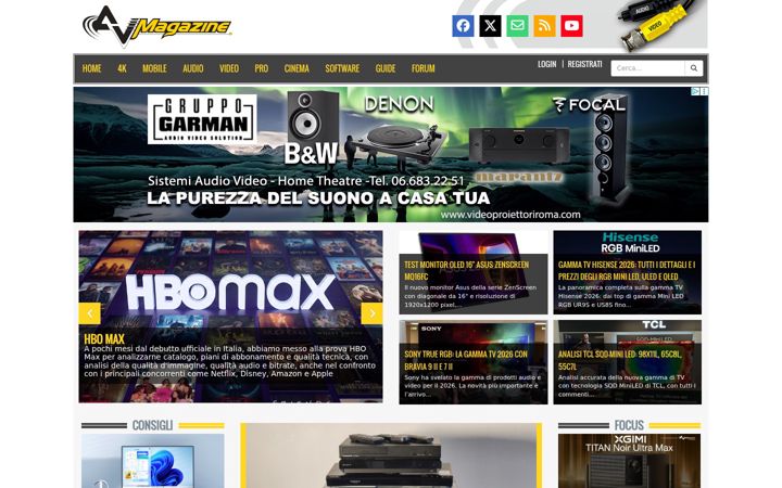 Screenshot of avmagazine.it