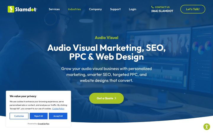 Screenshot of avmarketing.com