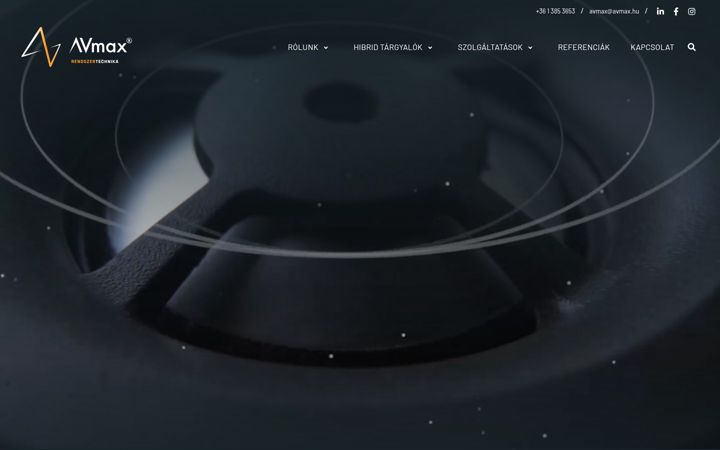 Screenshot of avmax.hu