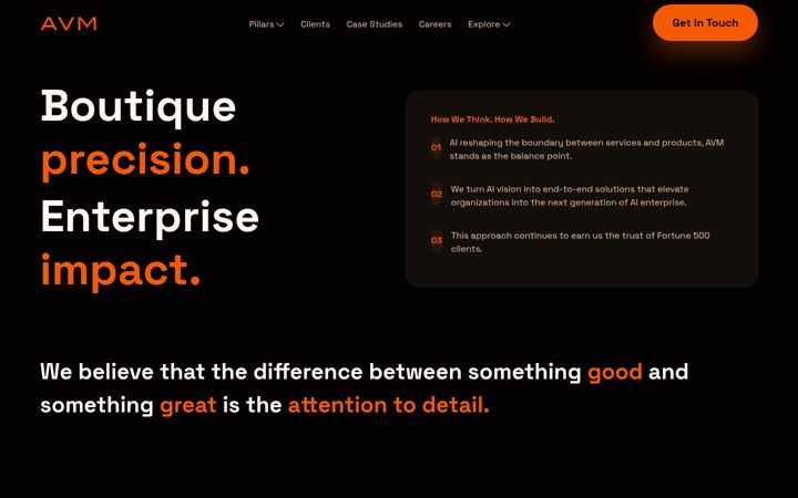 Screenshot of avmconsulting.net