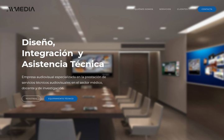 Screenshot of avmedia-audiovisual.com