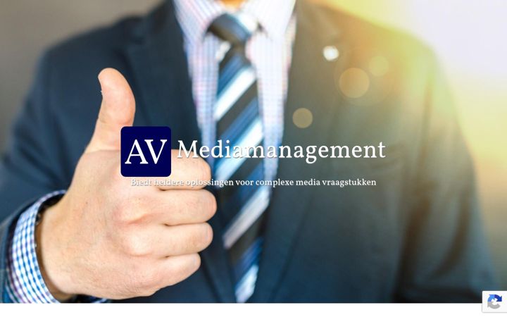Screenshot of avmediamanagement.nl