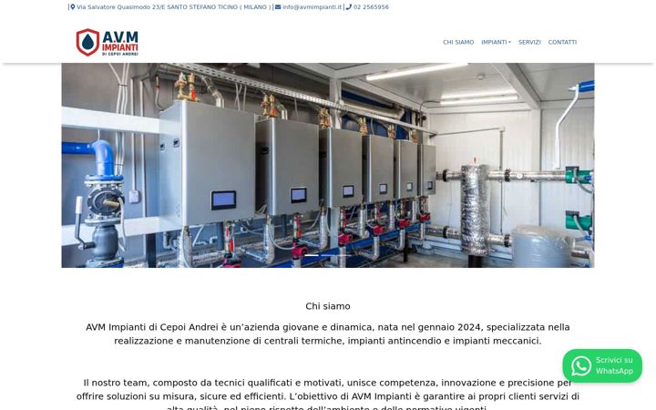 Screenshot of avmimpianti.it