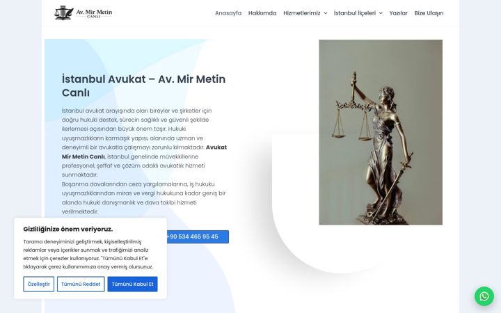 Screenshot of avmirmetincanli.com